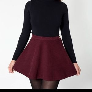 TWO American Apparel Corduroy Circle Skirts